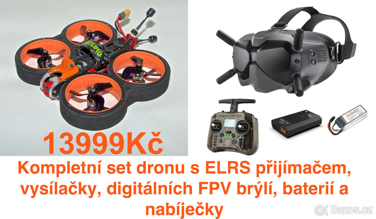 Malá koptéra cinedron Diatone MX-C Taycan DJIFPV Dopr.ZDARMA - 2