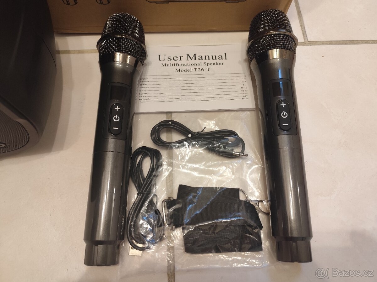 Prodám přenosný reprobox s vestavěnou baterií, dobíjení USB - 2