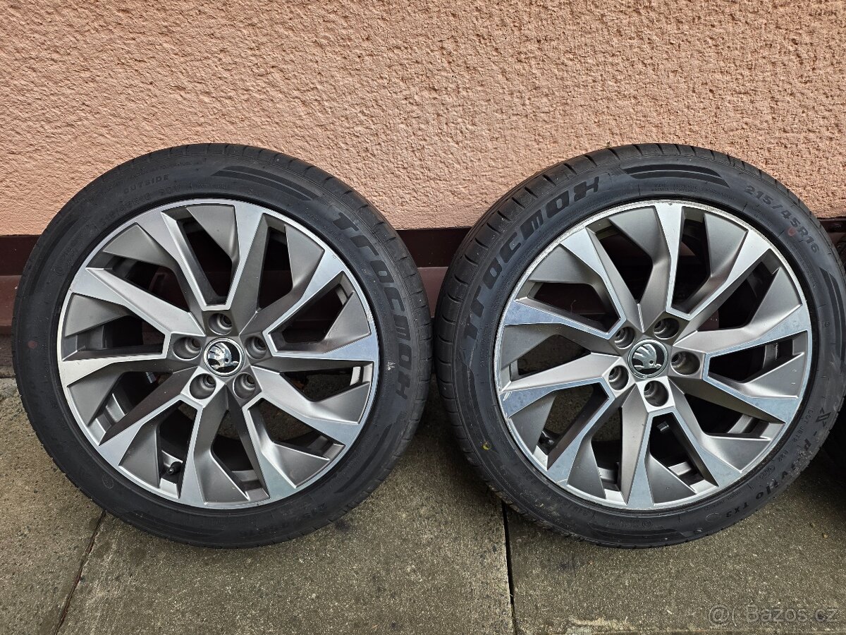 Alu kola Škoda Fabia 3 / Rapid Monte Carlo + letní pneu 90% - 2