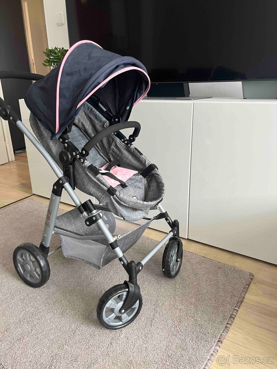 Kočárek na panenku zn. Chic - téměř nový - 2