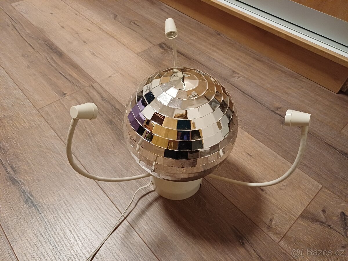 Disco koule na strop nebo zem průměr 20 cm - 2