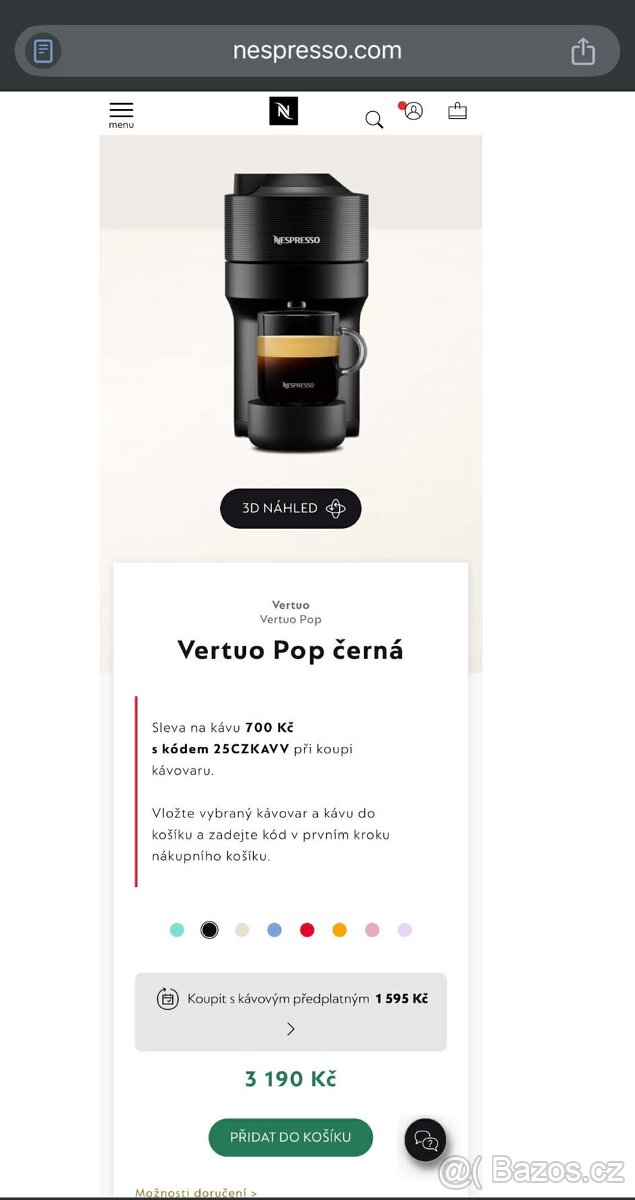 Nespresso Vertuo Pop černá - 2