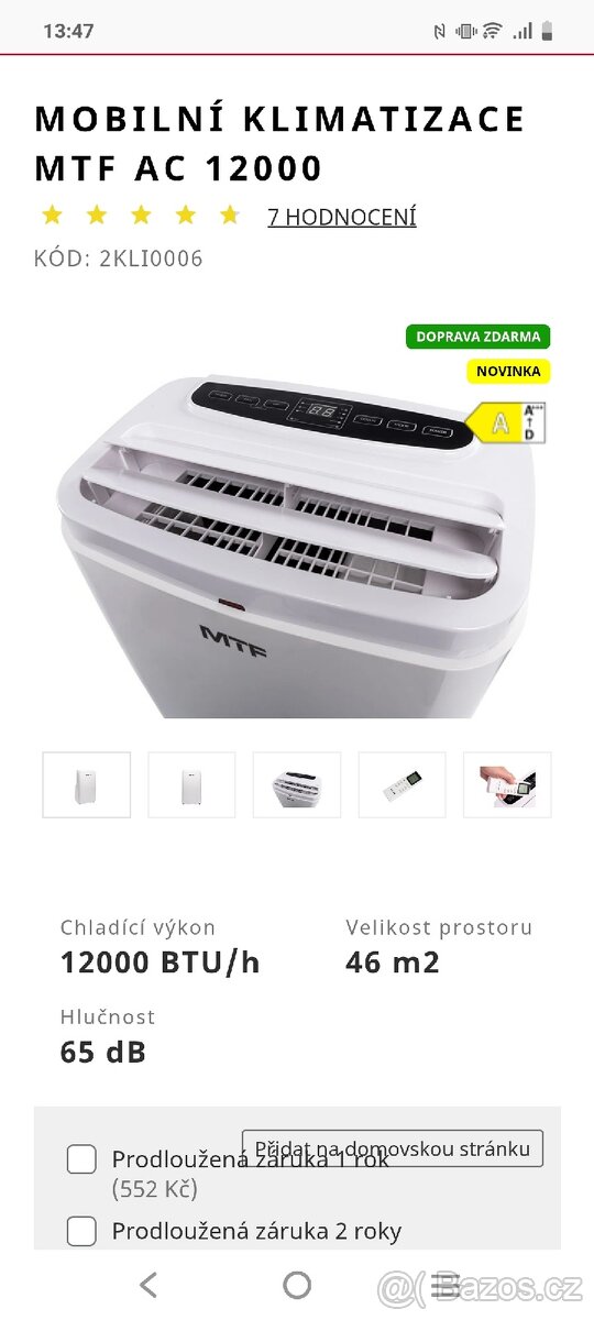 Mobilní klimatizace - 2