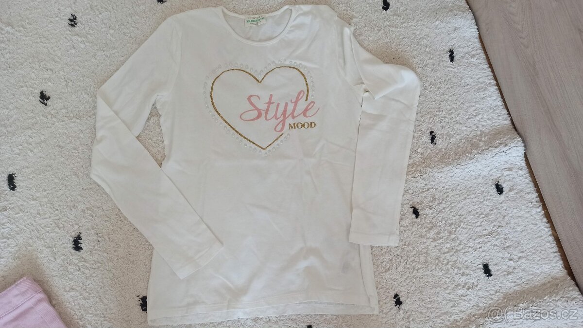 Dívčí sukně + tričko - vel. 152 - nové - 2