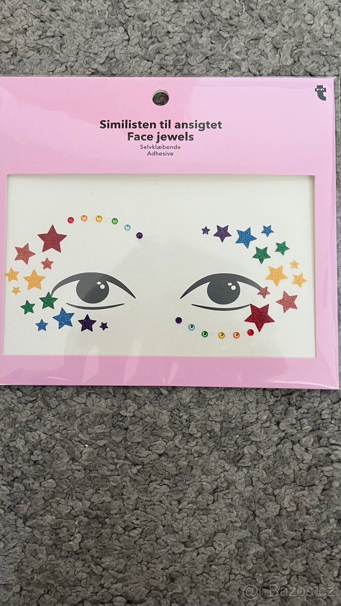 Třpytivé kamínky na obličej - 2