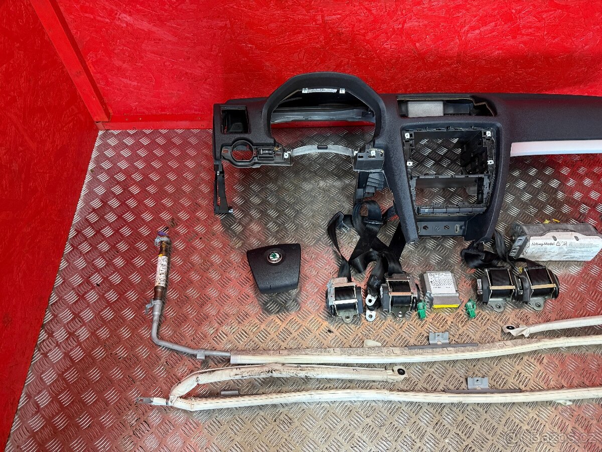 AIRBAGOVÁ SADA ŠKODA OCTAVIA 2 PŘED. FACELIFT - 2