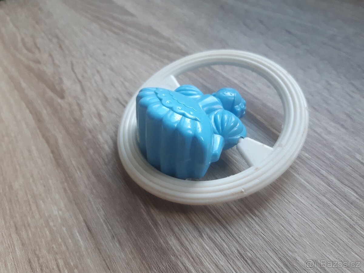 Retro řetěz na kočárek a chrastítko - 2