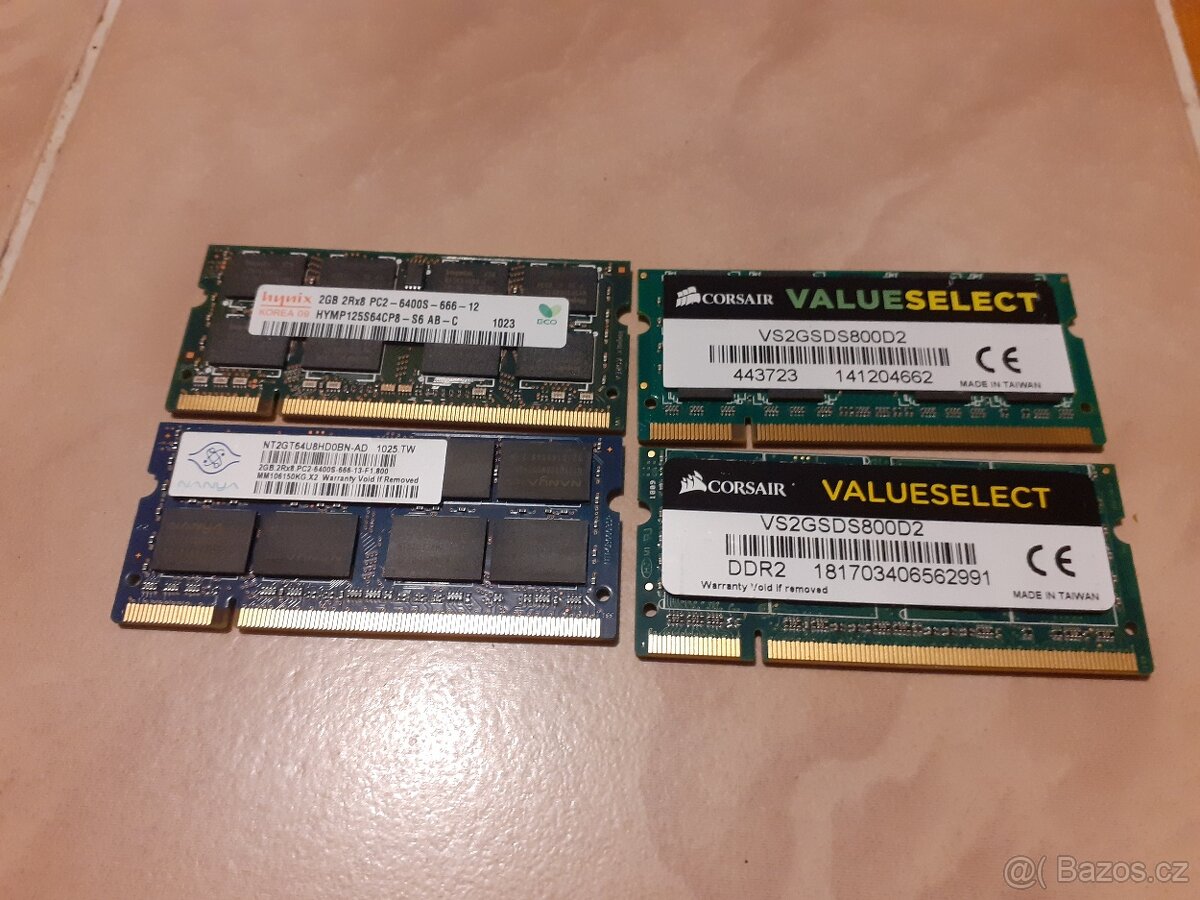 RAM DDR2 2GB notebook - 2