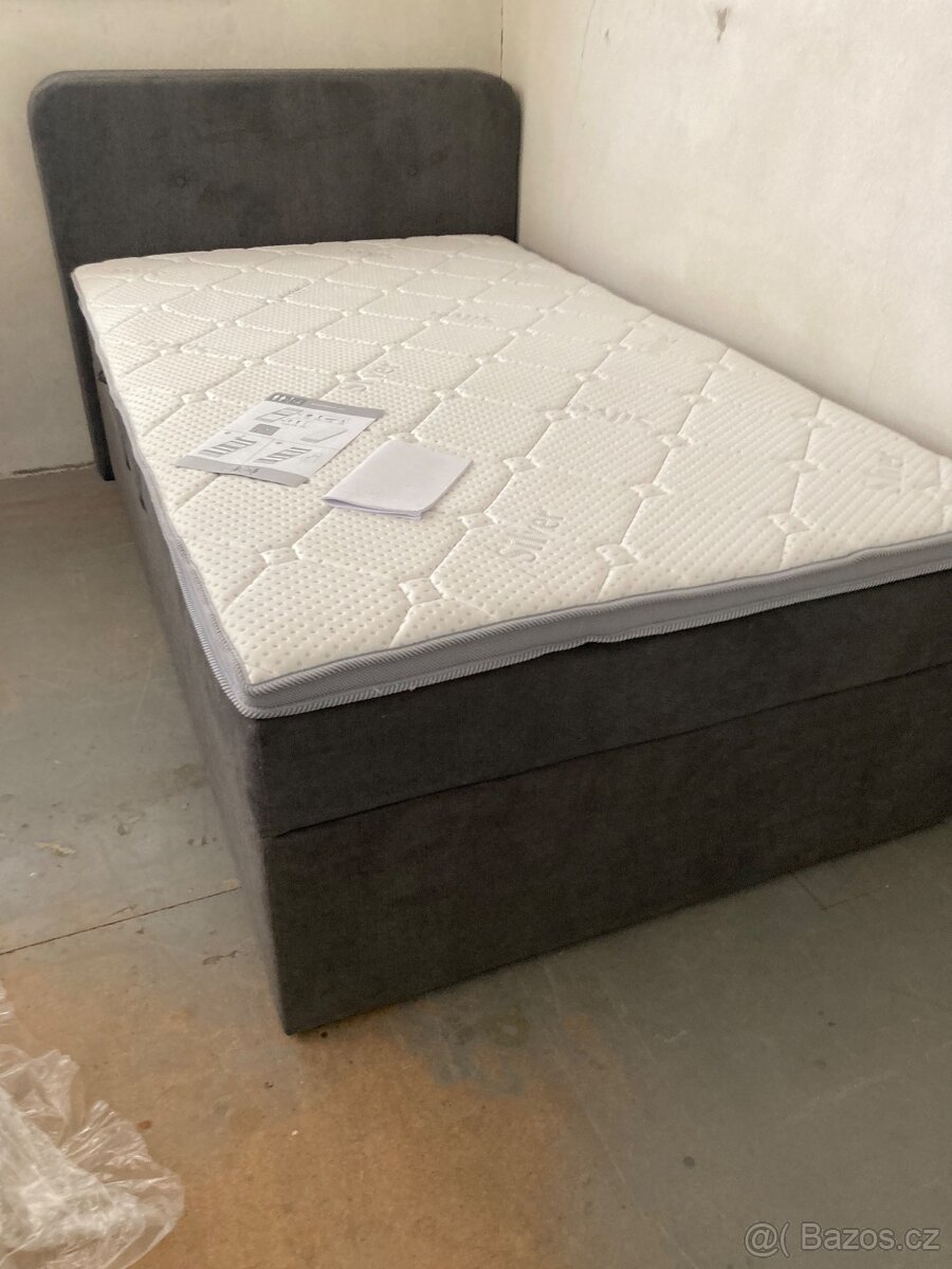 Postel boxspring 200x120 elektricky polohovatelná_Nová - 2