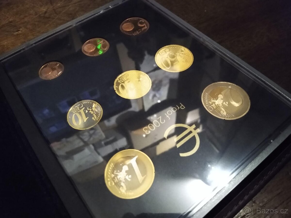 Sada oběžných euro mincí 2003 - Rakousko - PROOF - 2