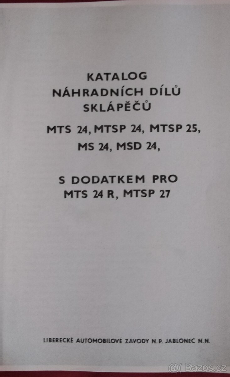 Katalog ND Liaz MTS - MTSP Trambus - 2