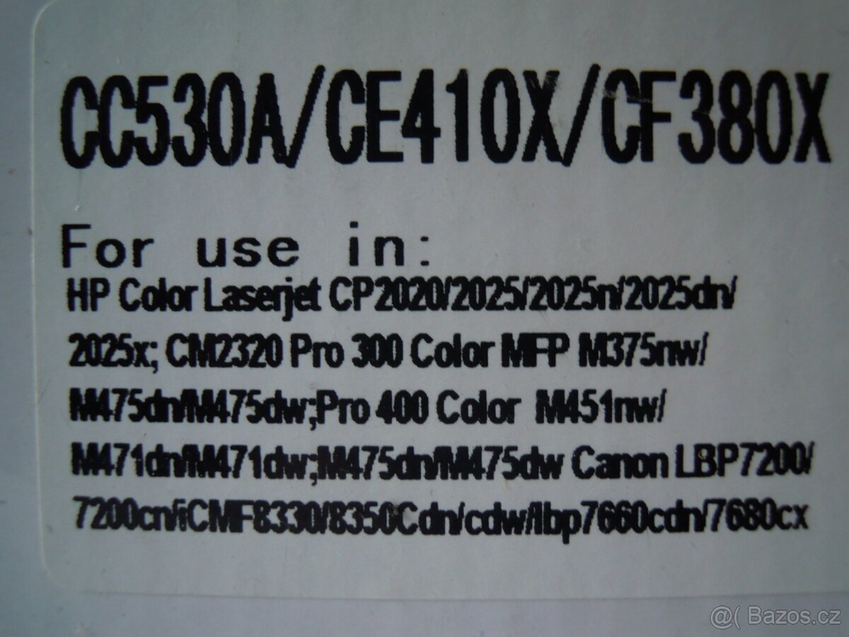 Tonery HP / Toner Canon 304A: CC530A černý, CC532A žlutý - 2