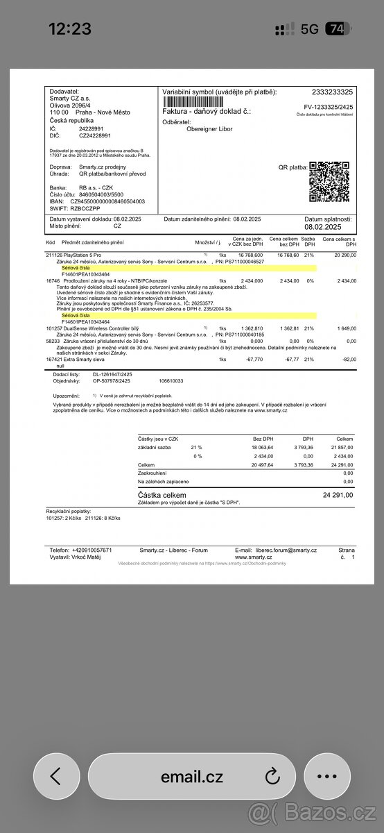 Ps5 Pro 2TB 4 roky záruka. Kup 8.2.2025 - 2