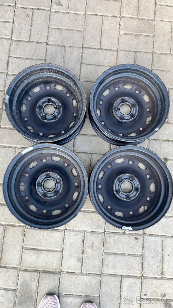 Plechové disky 5Jx14 ET35 5x100 - 2