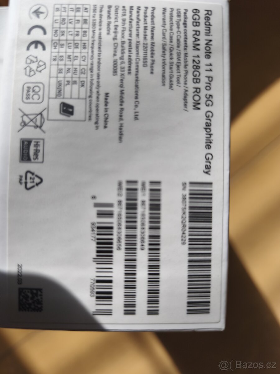 Prodám Redmi Note 11 Pro 5G 128 GB - 2