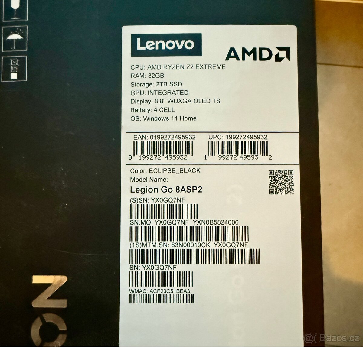 Lenovo Legion Go 8ASP2 2TB Eclipse Black - 2