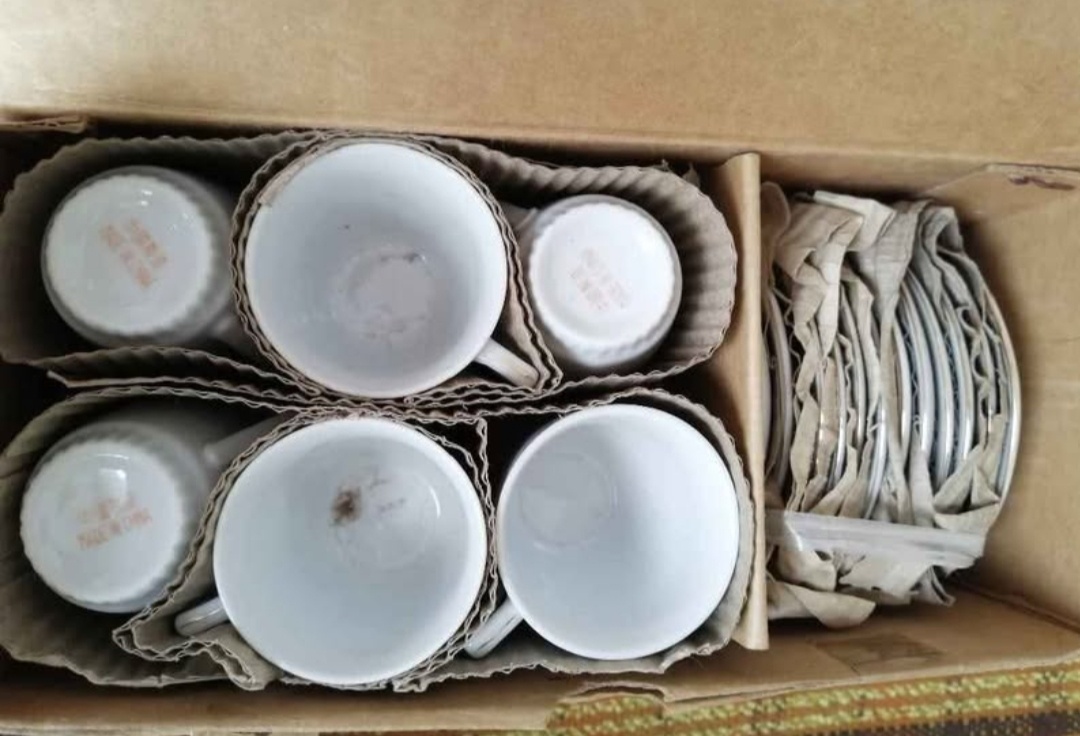 Porcelánové retro sady mix - 2