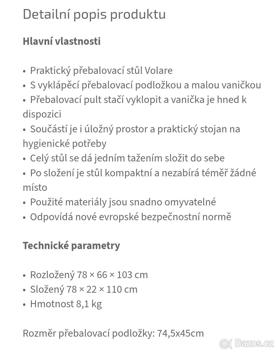 Přebalovací, koupací pult - 2