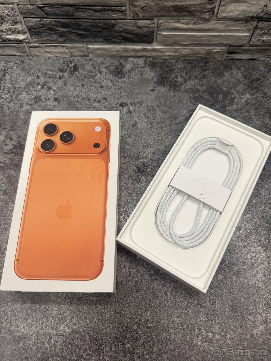 Rozbalený iPhone 17 Pro Max 256GB Cosmic Orange v záruce, e - 2