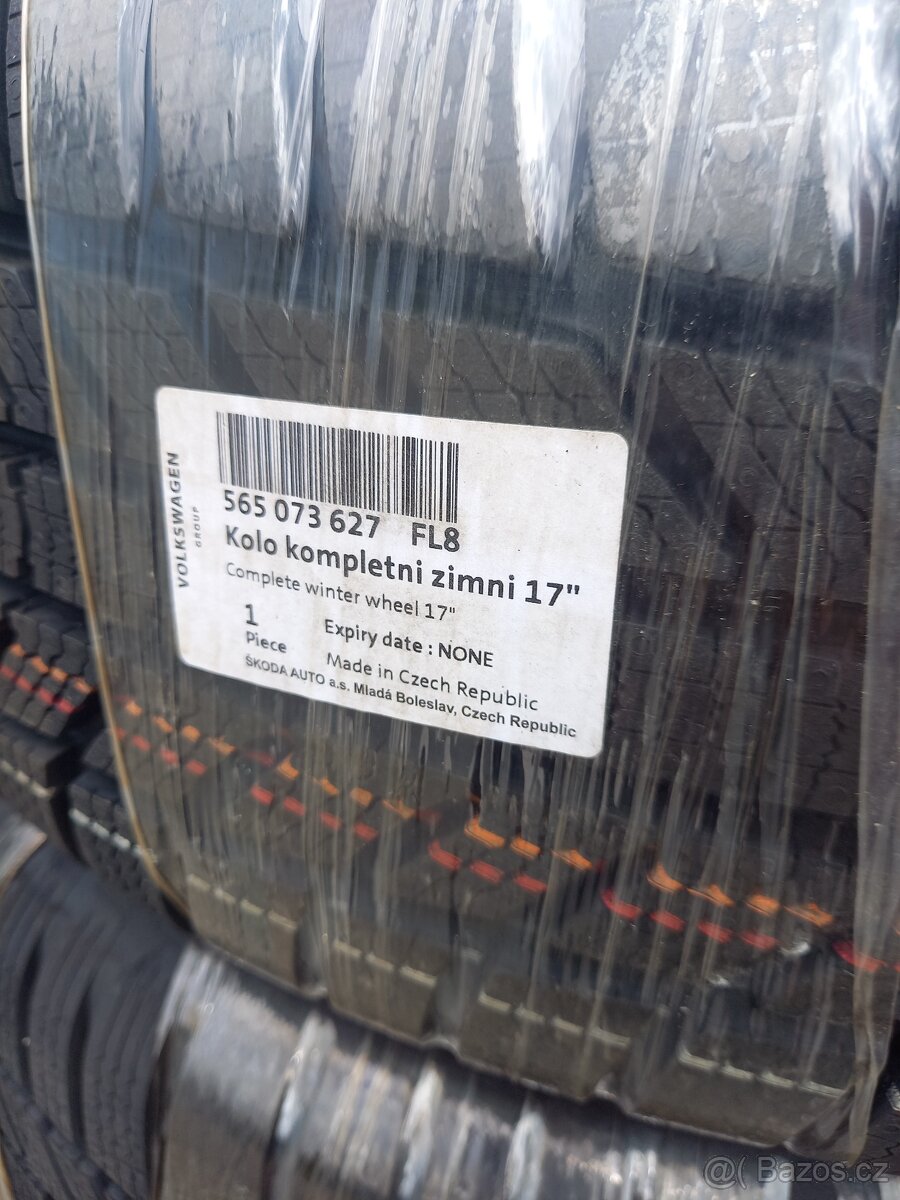 Š.Kodiaq, Kodiaq 2/VW Tiguan-NOVÁ zimní Alu sada -215/65R17. - 2