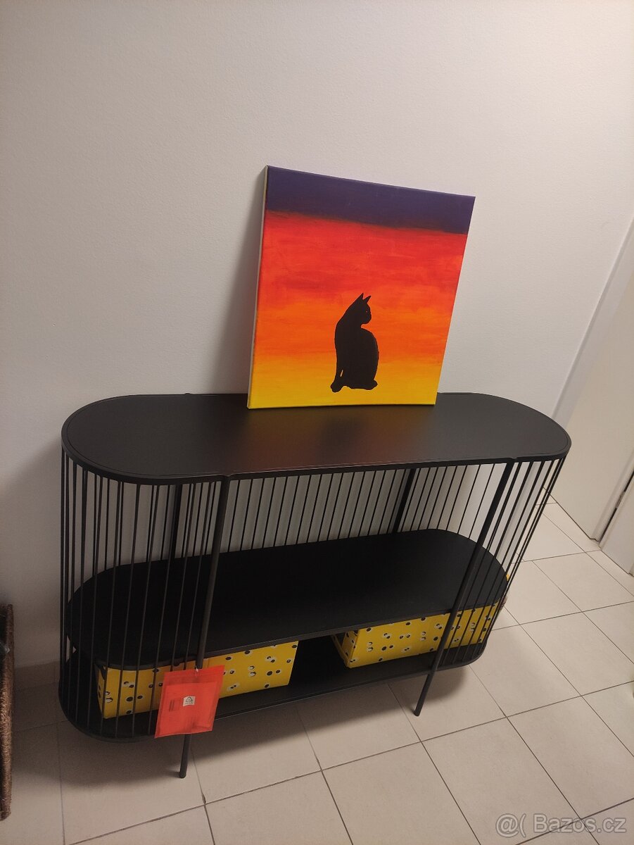 NOVÝ konzolový stolek kovový - 2