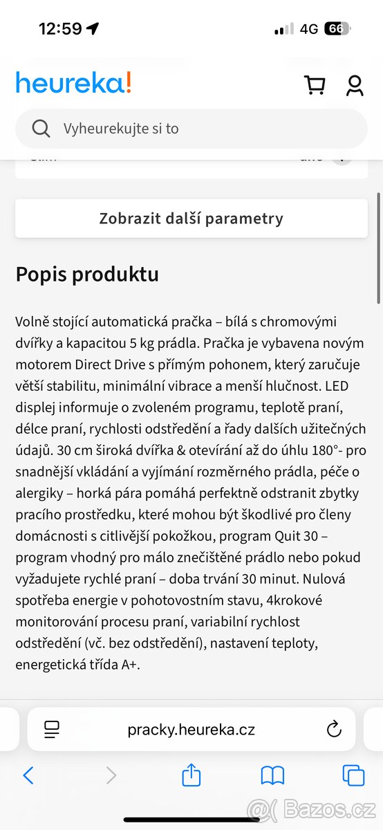 Pračka LG úzká výborný stav - 2