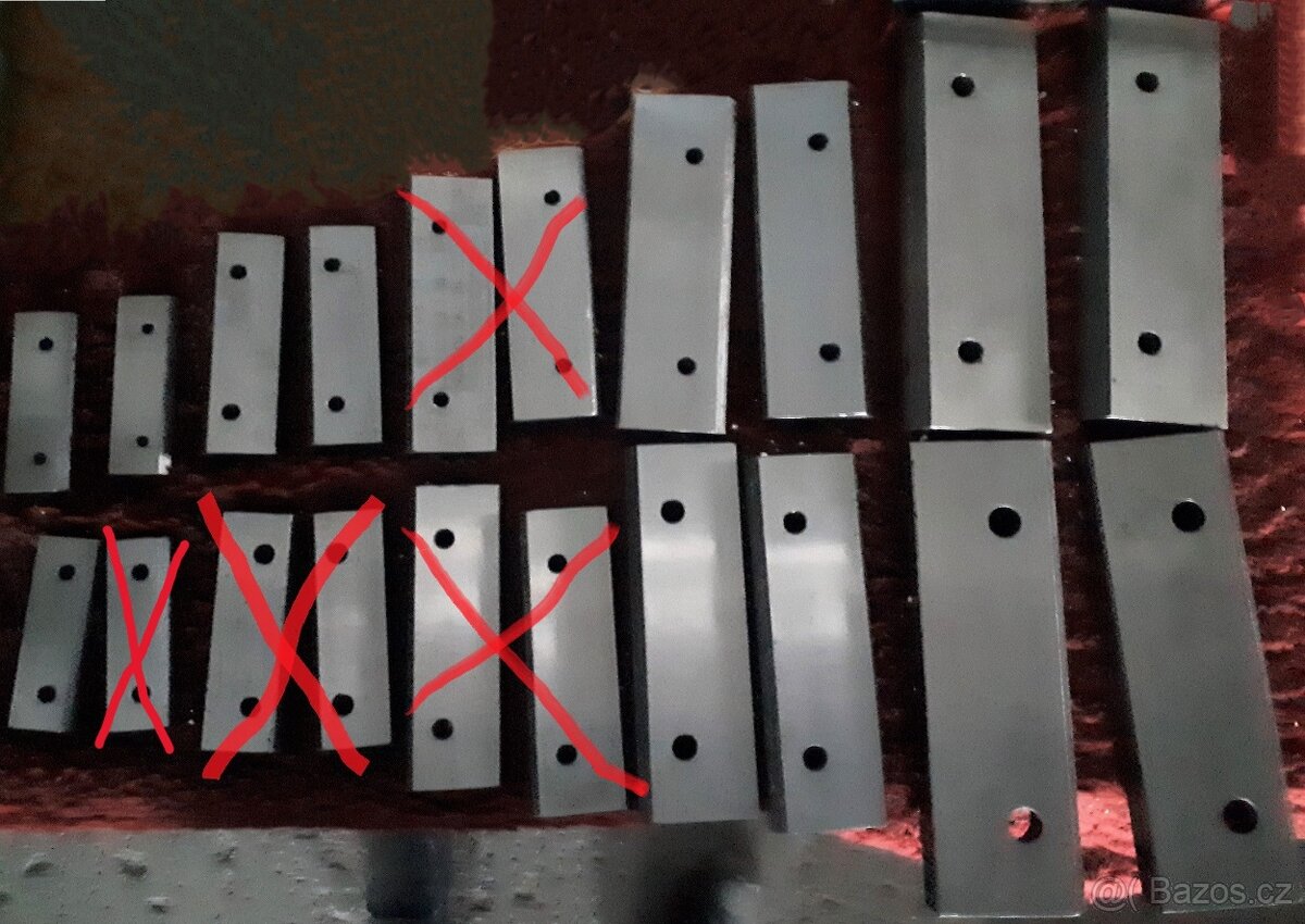 Na prodej kalené vložky čelistí strojních svěráků - 2