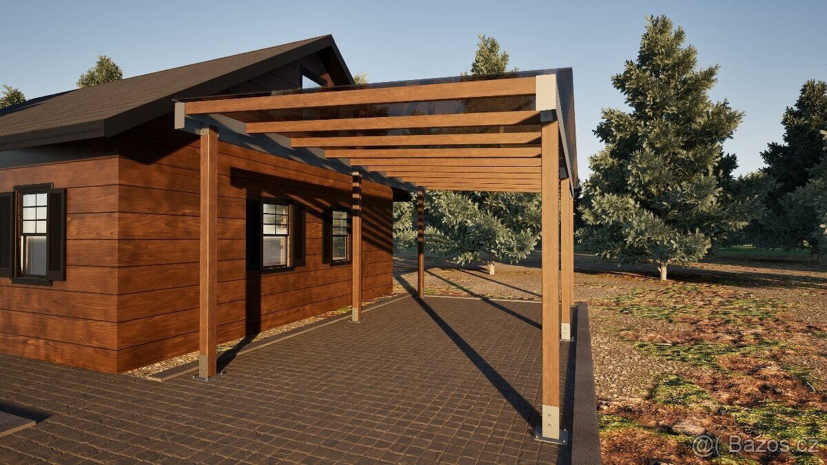 řístřešek na auto, autopřístřešek, pergola - 2