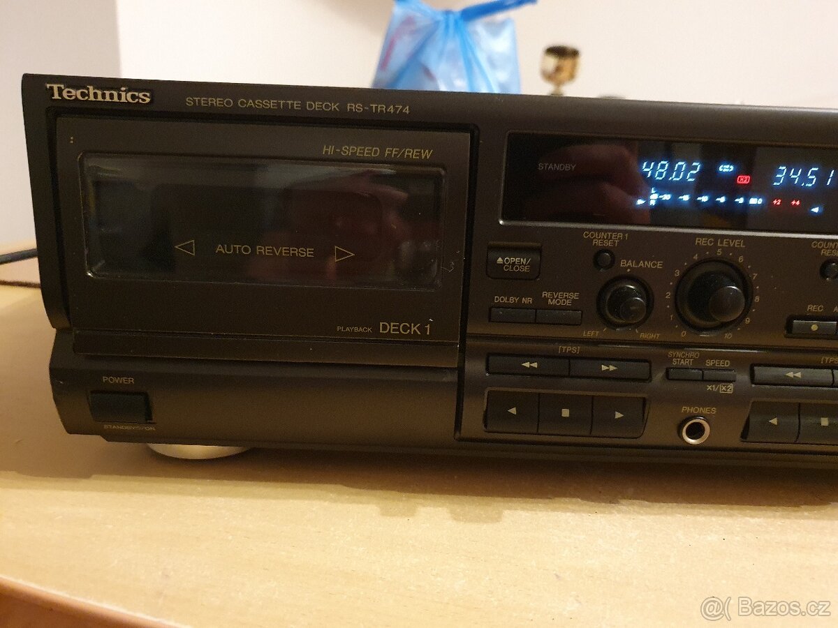 Technics RS-TR474 Double Cassette Deck Dolby B-C/HX PRO ATC - 2