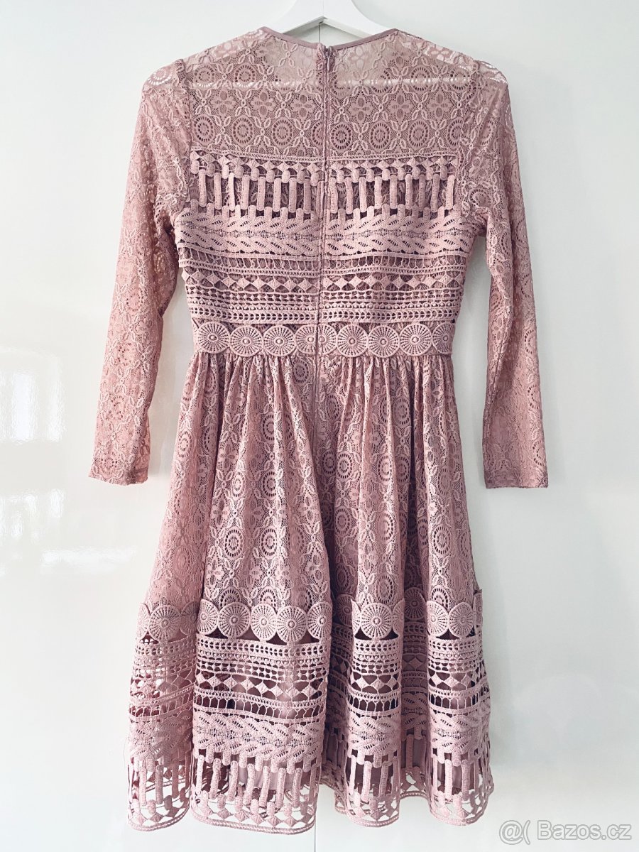 Nádherné krajkové šaty 36 - 2