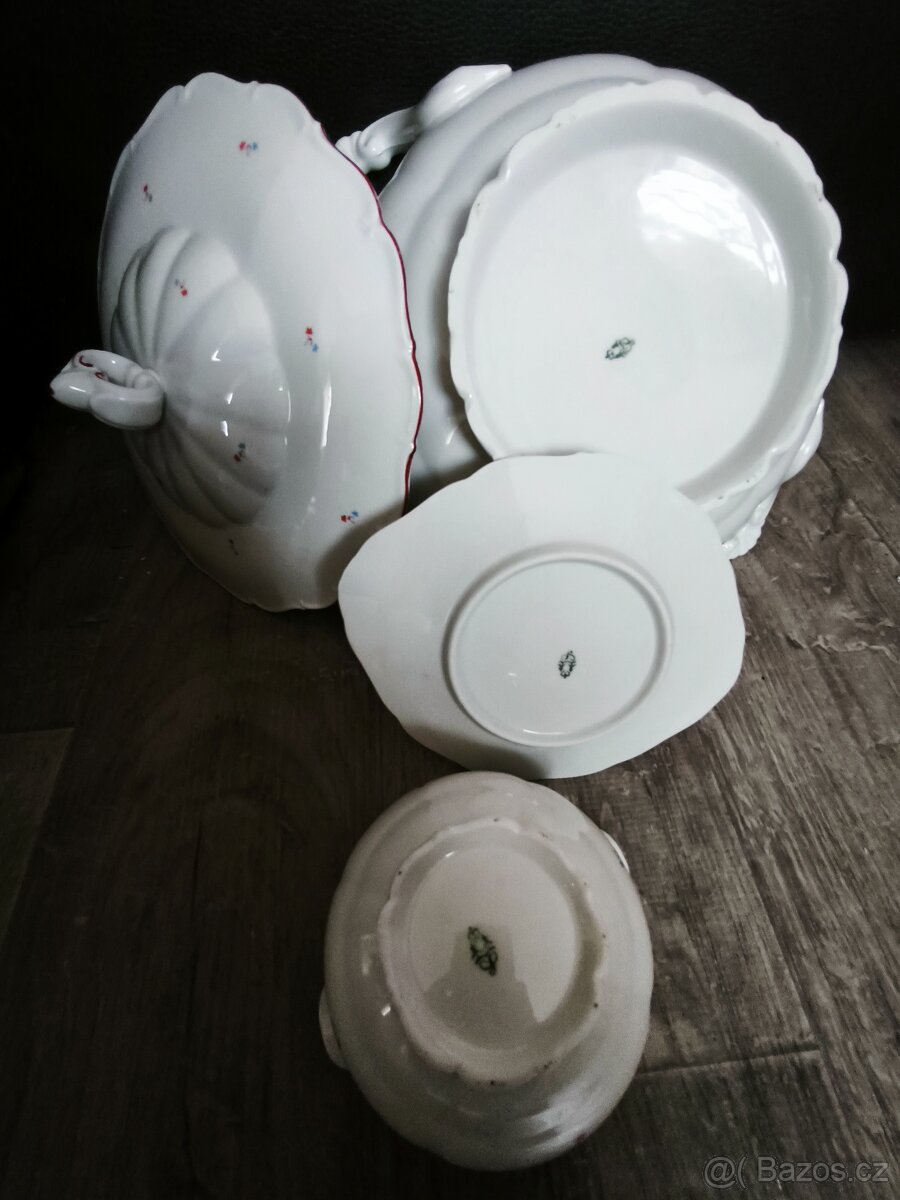 Starožitná porcelánová sada - 2