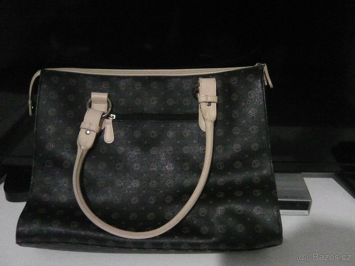 Nádherná kabelka hnědo-béžová na formát A4 - 2