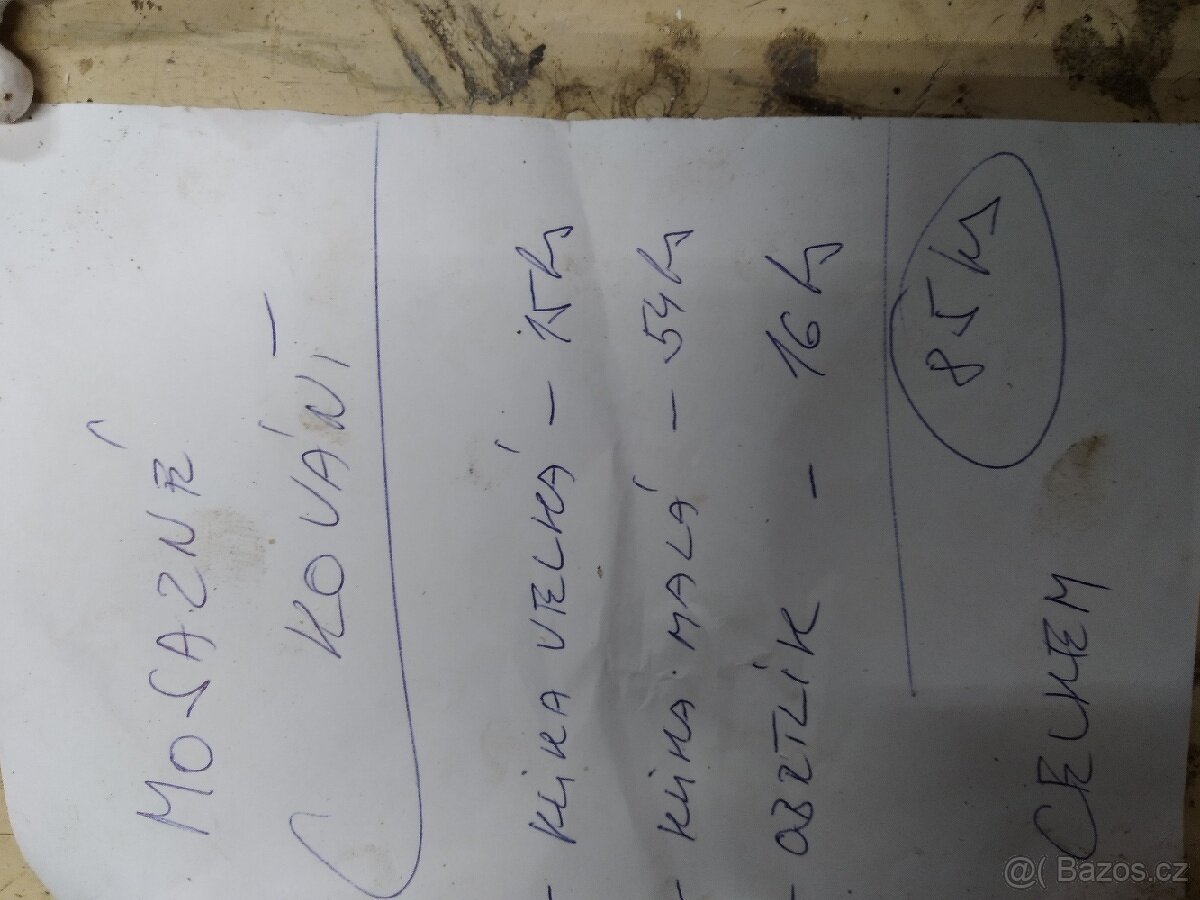 Mosazné kování na okna - 2