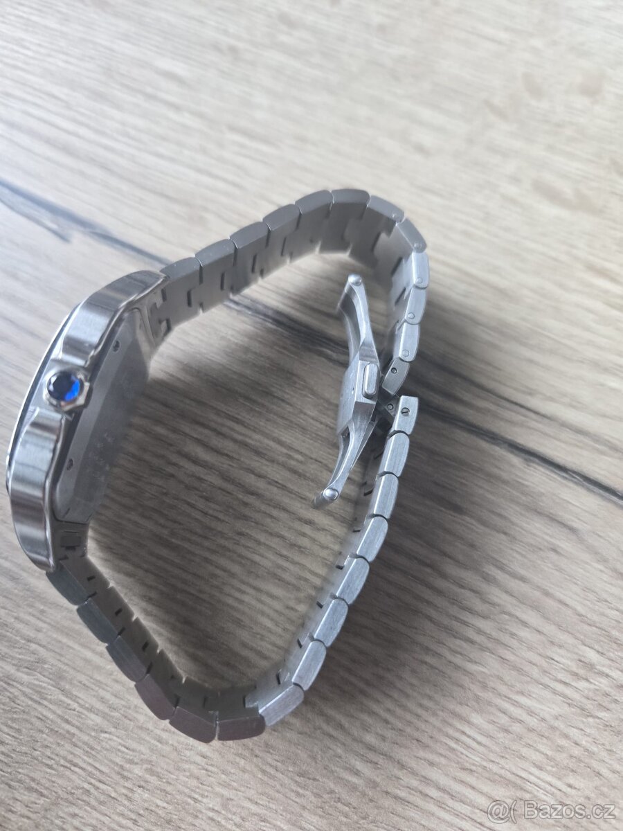 Santos de Cartier watch Large model Blue Face - 2