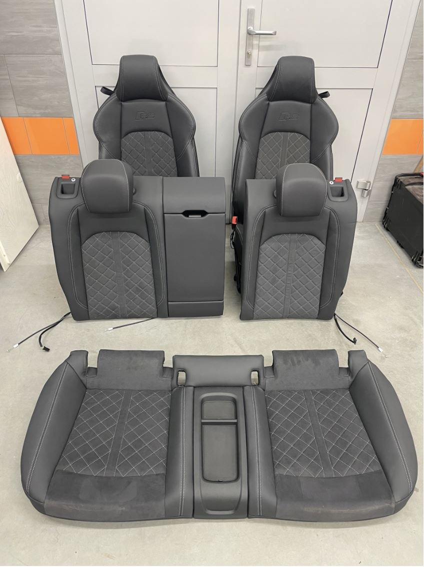 Sedačky a bočnice Audi A5/S5/RS5 Coupe Alcantara vyhřívání - 2