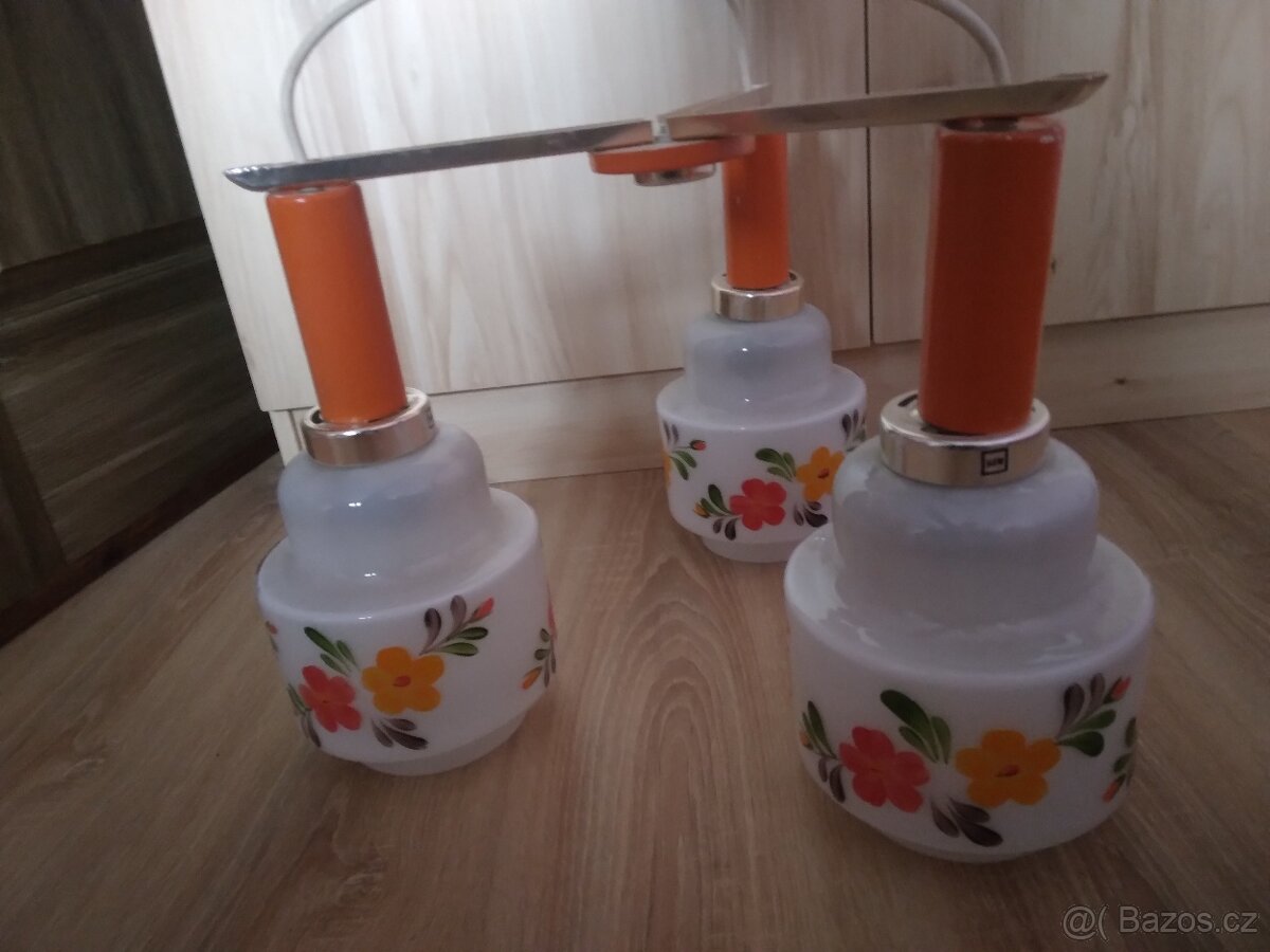 Retro lustr - malovaný - 2