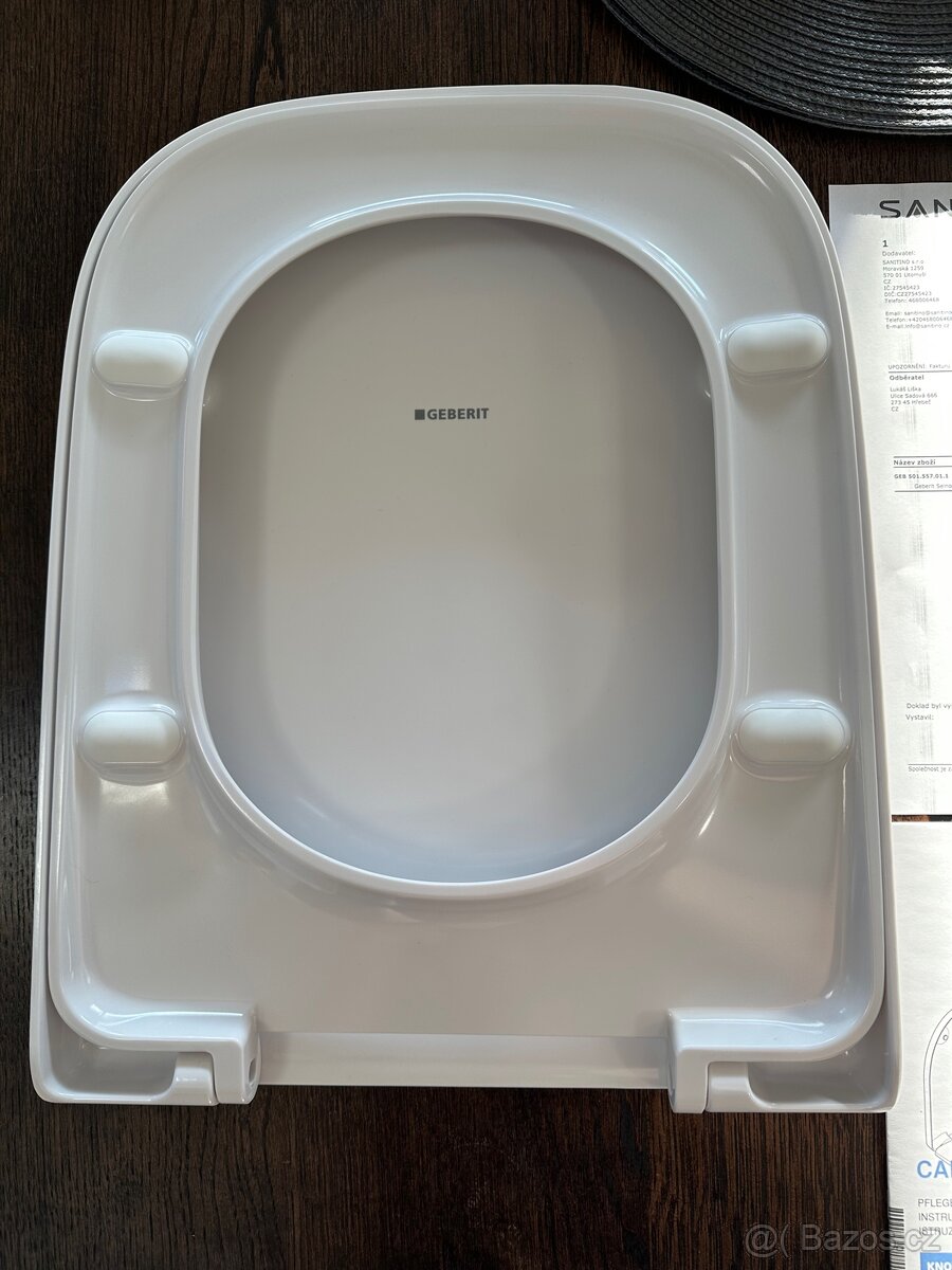 Geberit Selnova Square WC sedátko - bez pantů - 2
