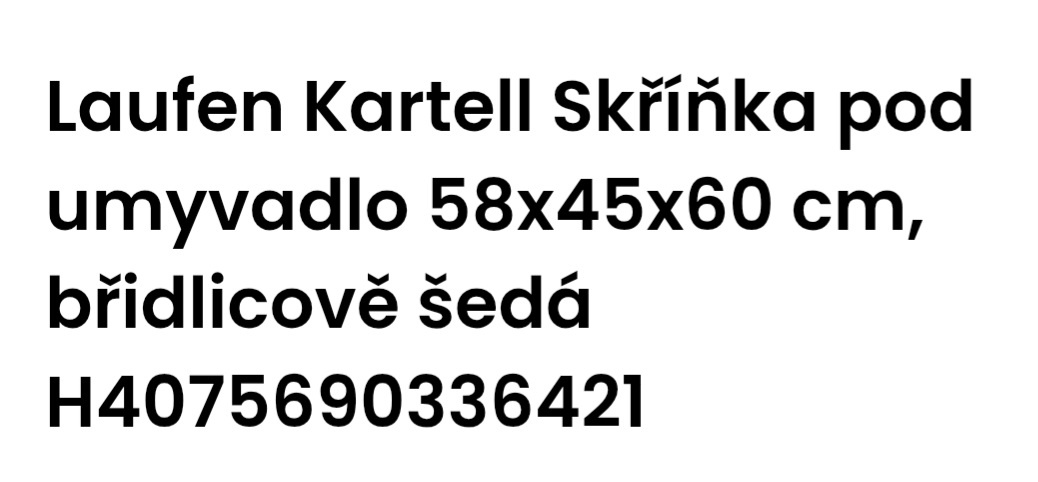 Sestava Laufen Kartell - 2