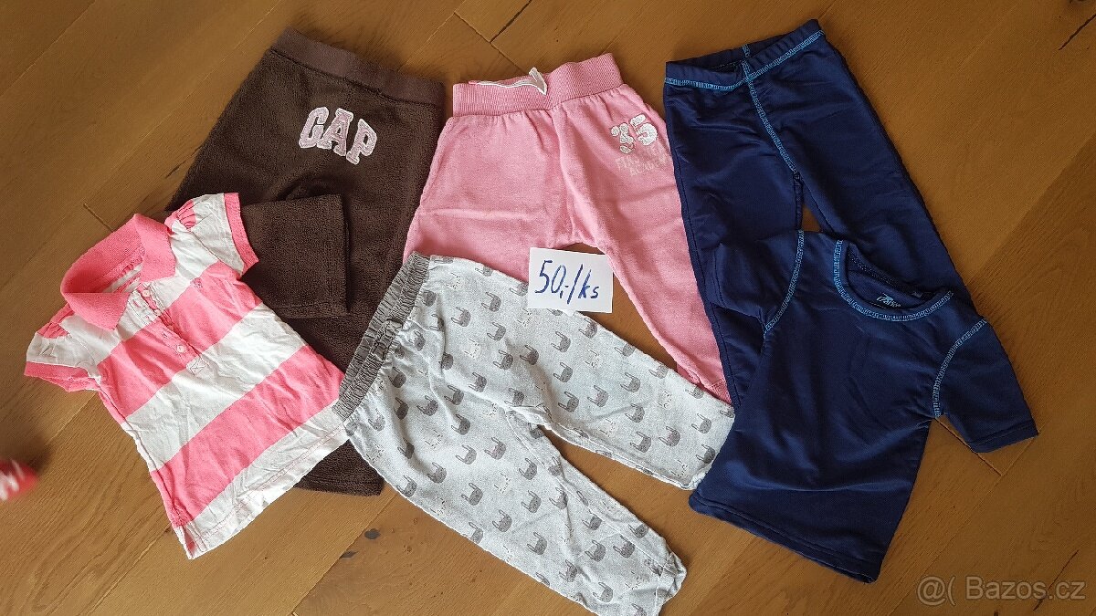 Trika, teplaky a saty vel. 92-98 - 2