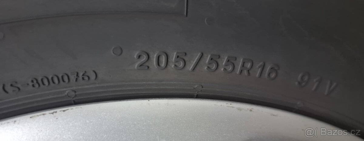 PRODÁM ALU KOLA VW PASSAT 5X112R16 + TÉMĚŘ NOVÉ LETNÍ PNEUMA - 2