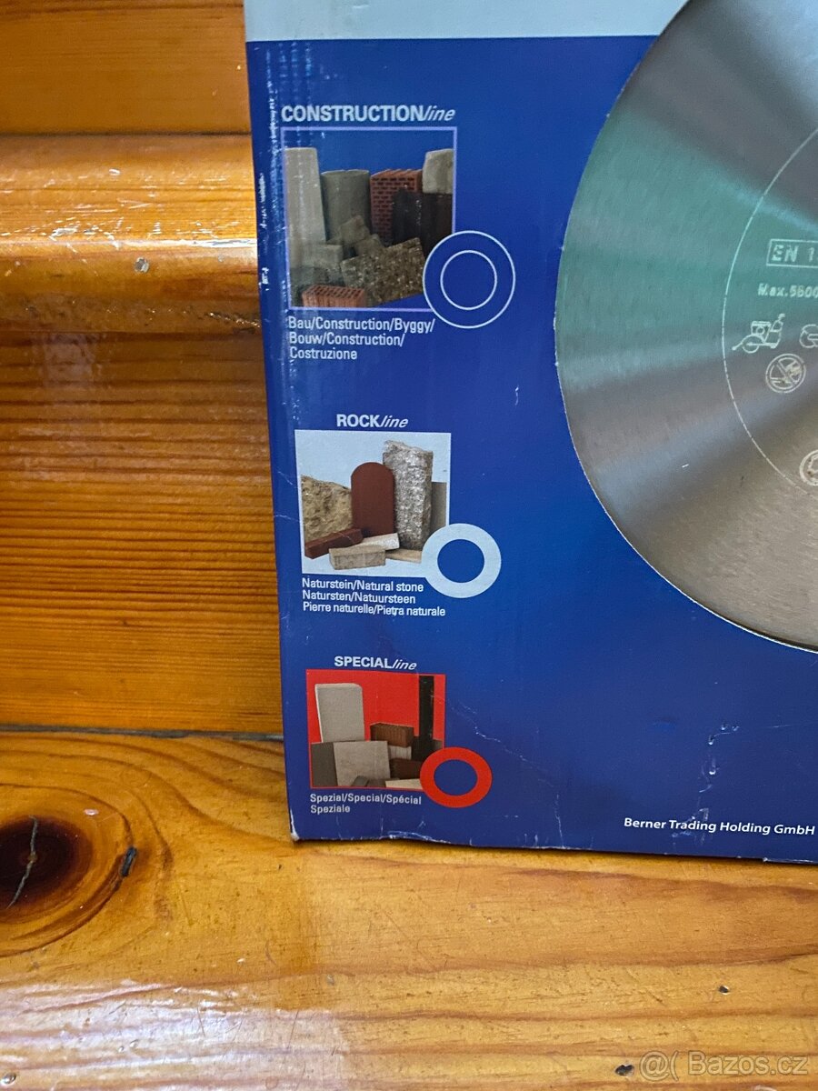 Diamantový kotouč DIAABRASIV 350x25,4 WET&DRY P1, Berner - 2