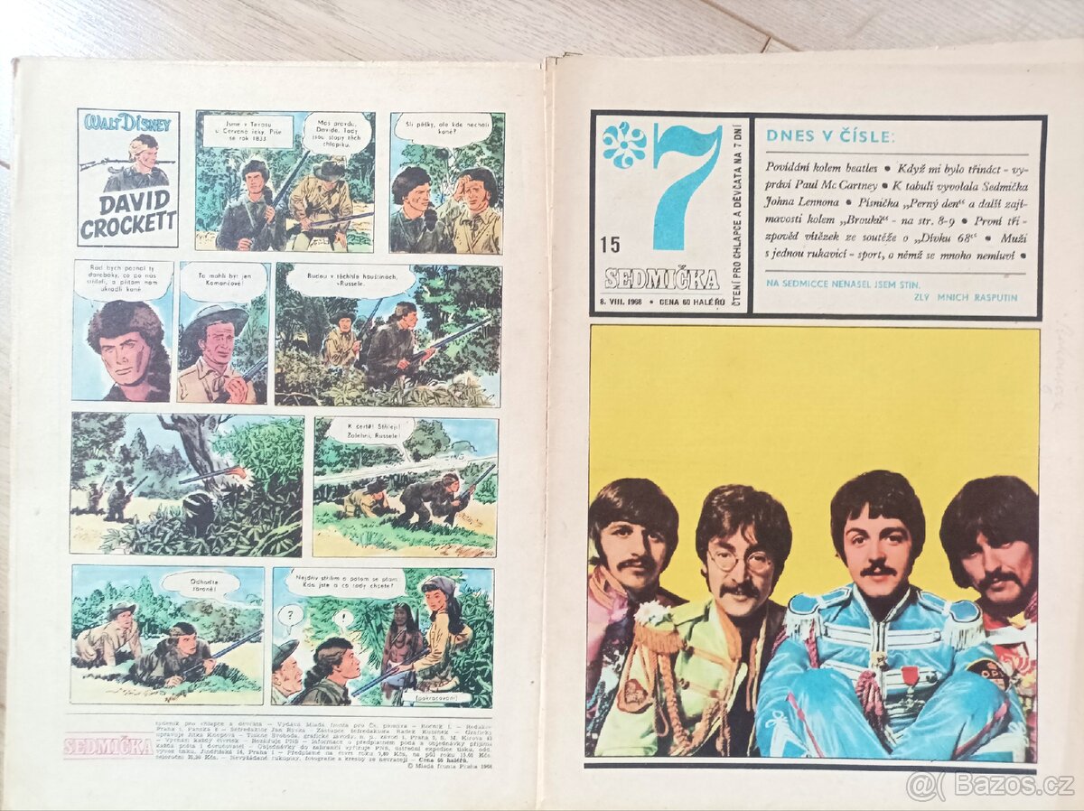 Časopis Sedmička pionýrů Ročník 1 (1968) komplet - 2