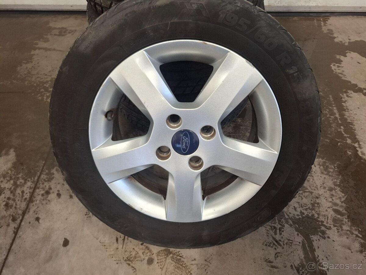 Prodám pěkné alu disky 4x108 195/60 R15, ET 52.5 - 2