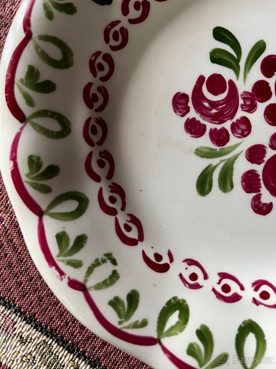 Ručně malovaný starý talíř - 2
