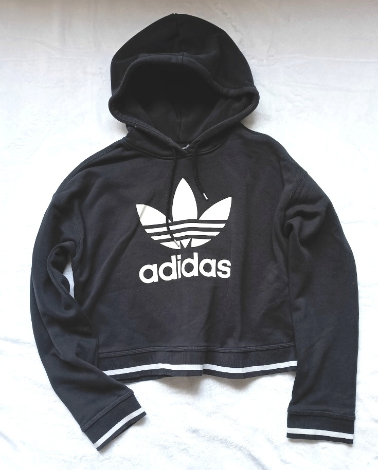 CROP TOP MIKINA -ADIDAS- M/L, 38/40.. - 2