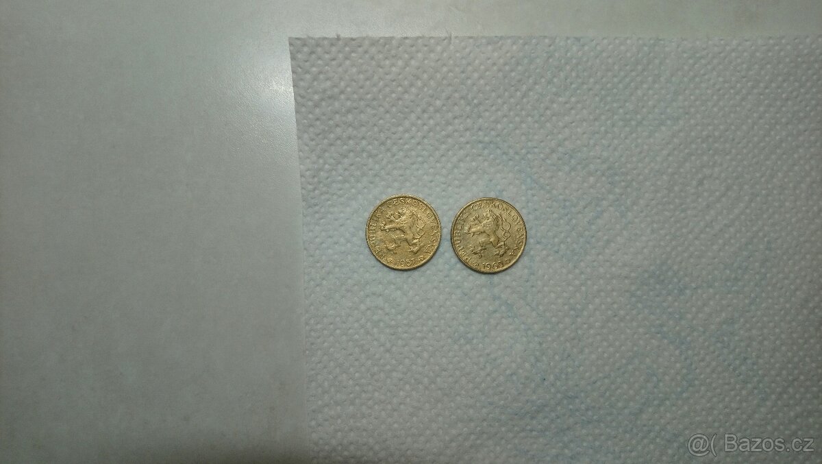 1 Kčs r. 1957, 1960 UNC - 2