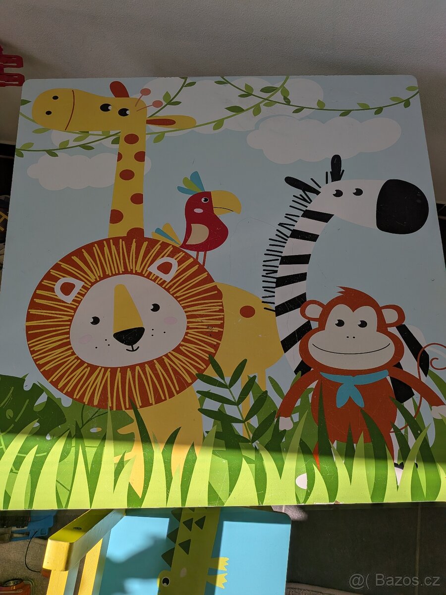 Prodám dětský stůl+židle a lavici - 2