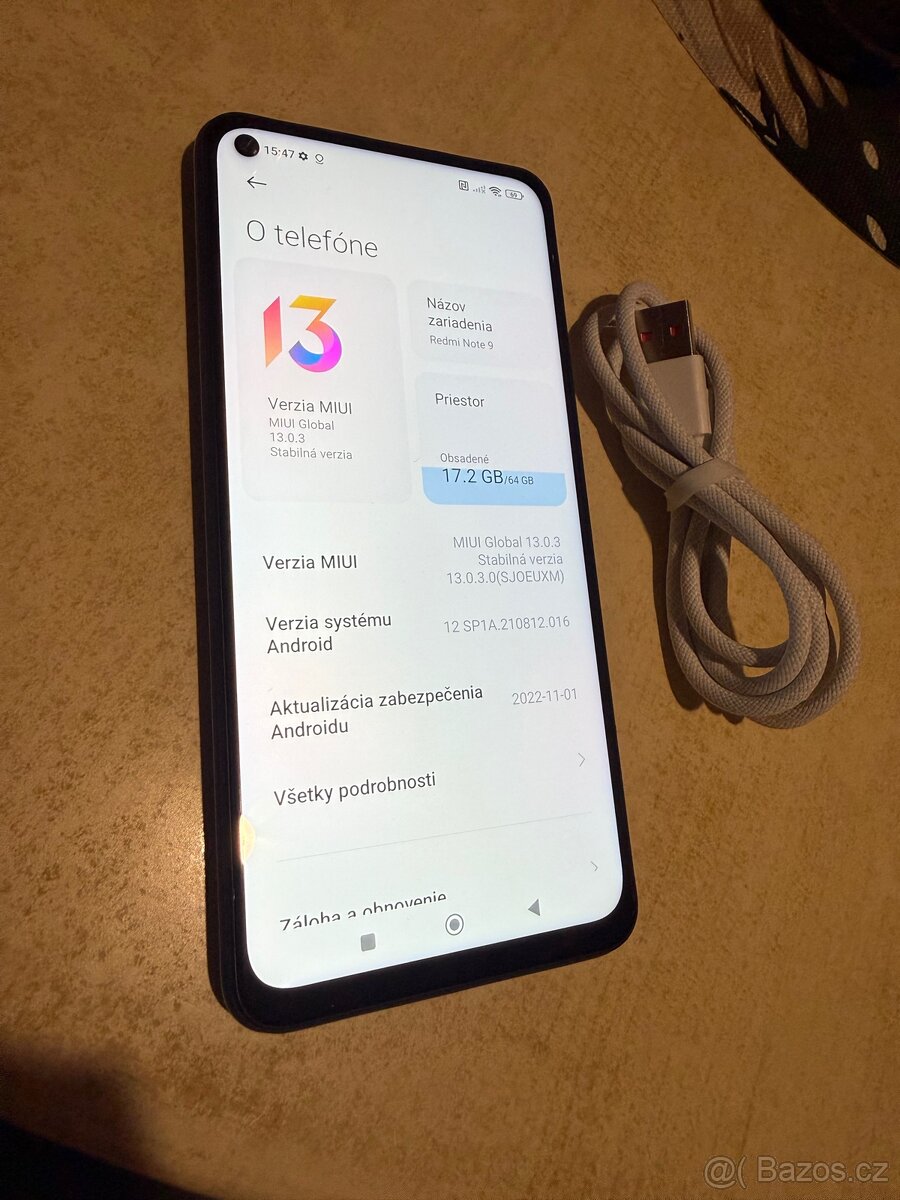Xiaomi Redmi note 9 3+1/64GB - 2