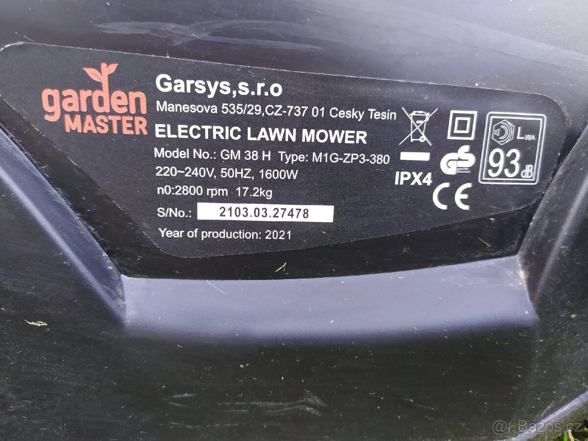 Elektrická sekačka Garden master - 2