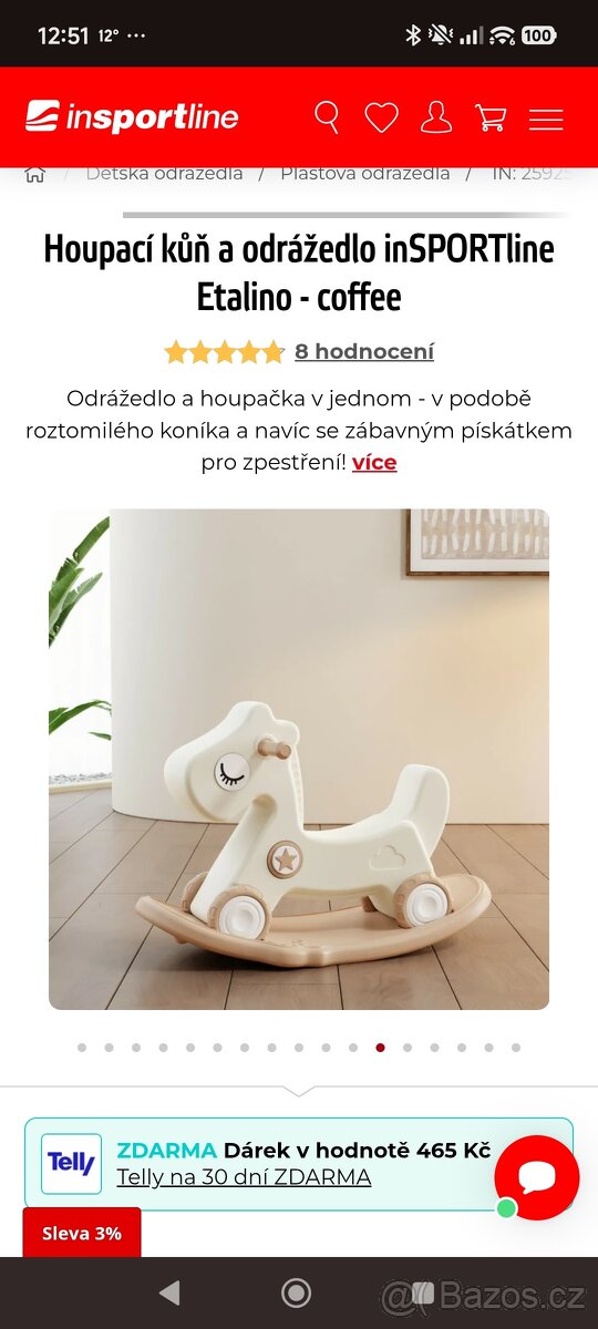 Houpací kůň a odrážedlo Insportline - 2